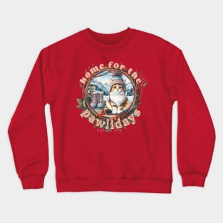 Home For The Holidays Beanie Calico Life 02C Crewneck Sweatshirt